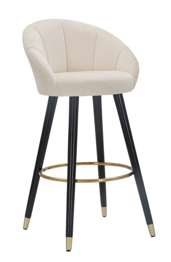 Banco Bar Prague Creme Cm 55x56x104
