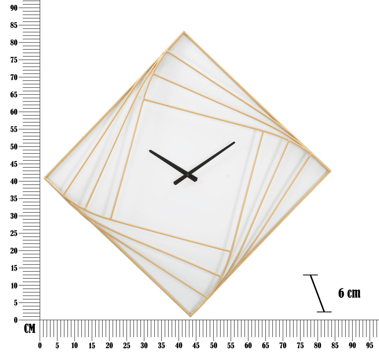 Relógio de Parede Goldy Line Cm Cm 85x6x85