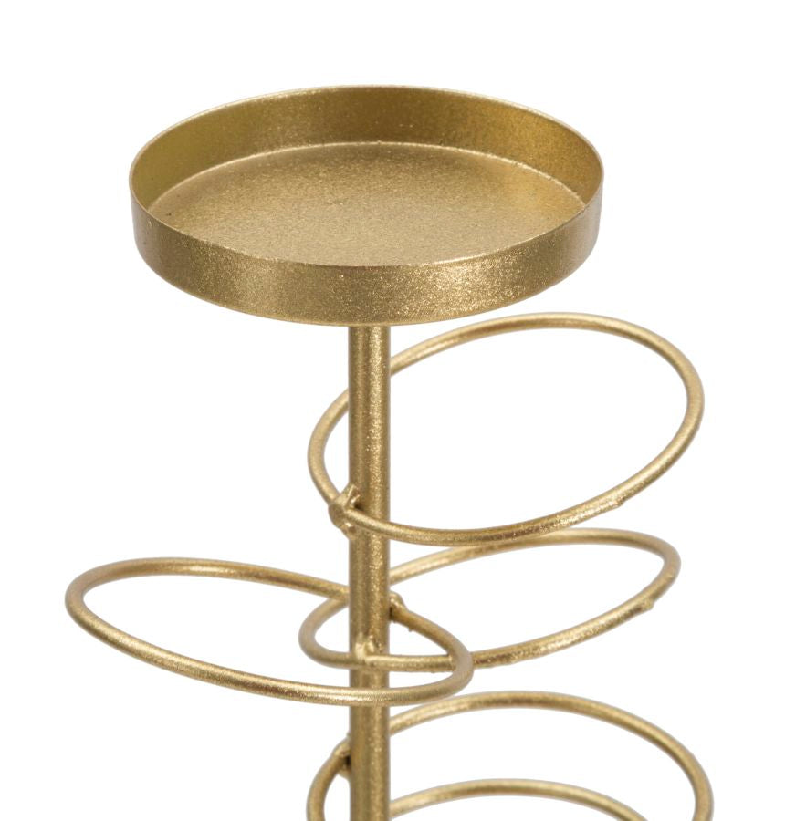 Porta velas Rings Cm 14x13x50,5