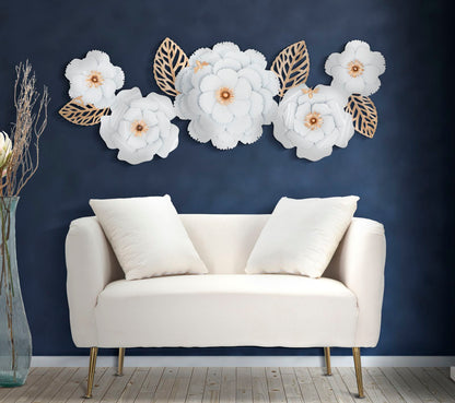 Painel de Parede Branco Decor 158x9x60