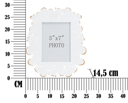 Moldura Coração Cm 25x14,5x27,7 Min 2 (medida Interna Cm 12,5x17,5)