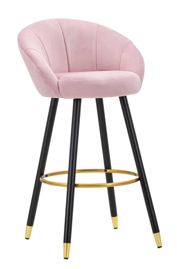 Banco Bar Prague Rosa Cm 55x56x104