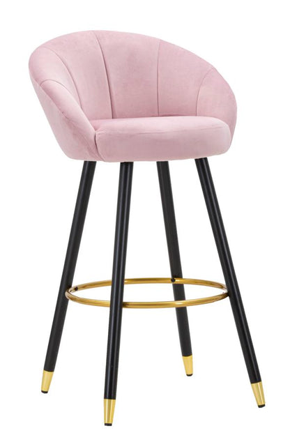 Banco Bar Prague Rosa Cm 55x56x104