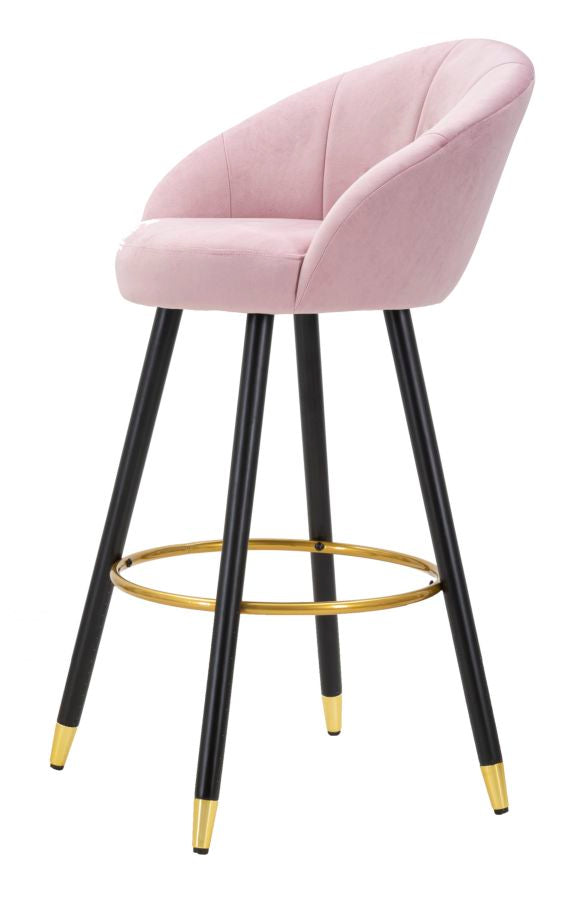 Banco Bar Prague Rosa Cm 55x56x104