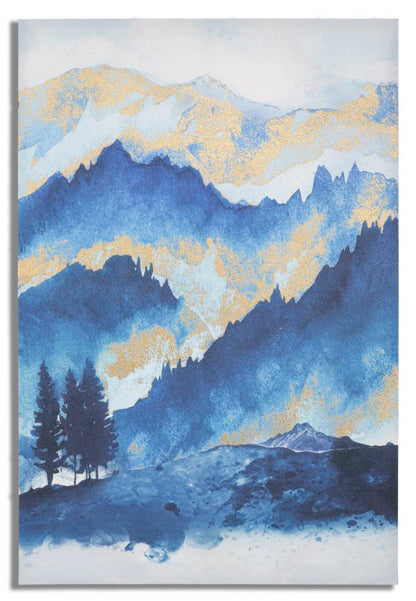 Estampa pintada Mountain Tree Cm 80x3x120