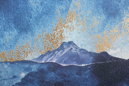 Estampa pintada Mountain Tree Cm 80x3x120
