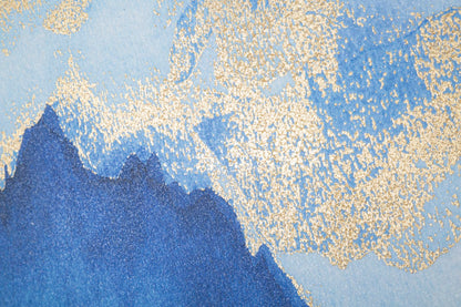 Estampa pintada Mountain Tree Cm 80x3x120