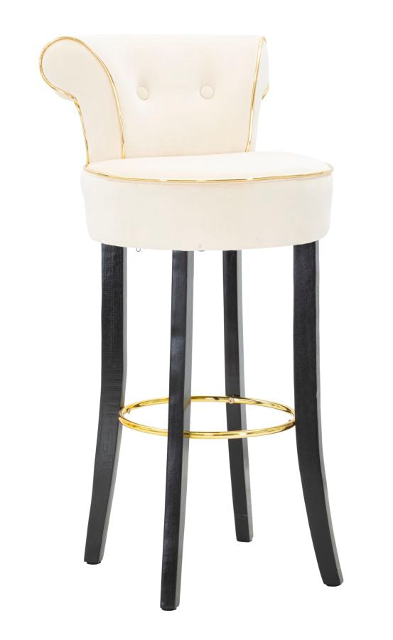 Banco Bar Luxy Creme Cm C-46x48x96