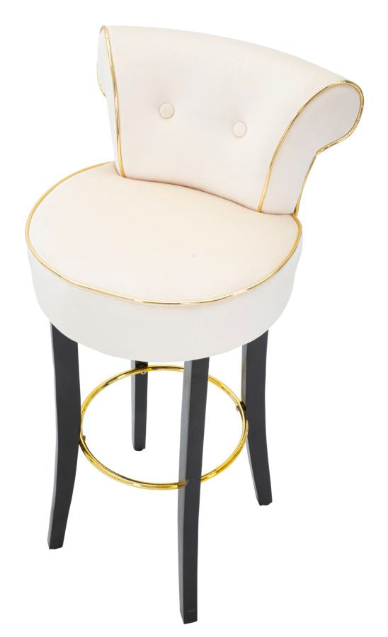 Banco Bar Luxy Creme Cm C-46x48x96