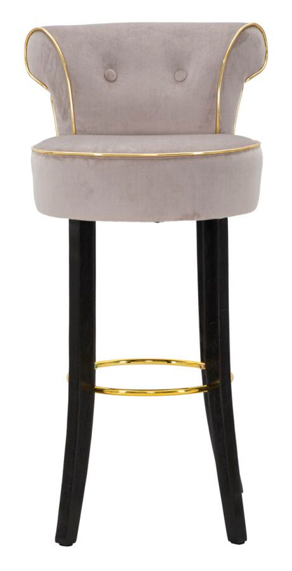 Banco Bar Luxy Grigio Cm 46x48x96