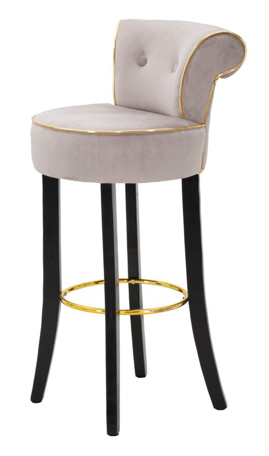 Banco Bar Luxy Grigio Cm 46x48x96