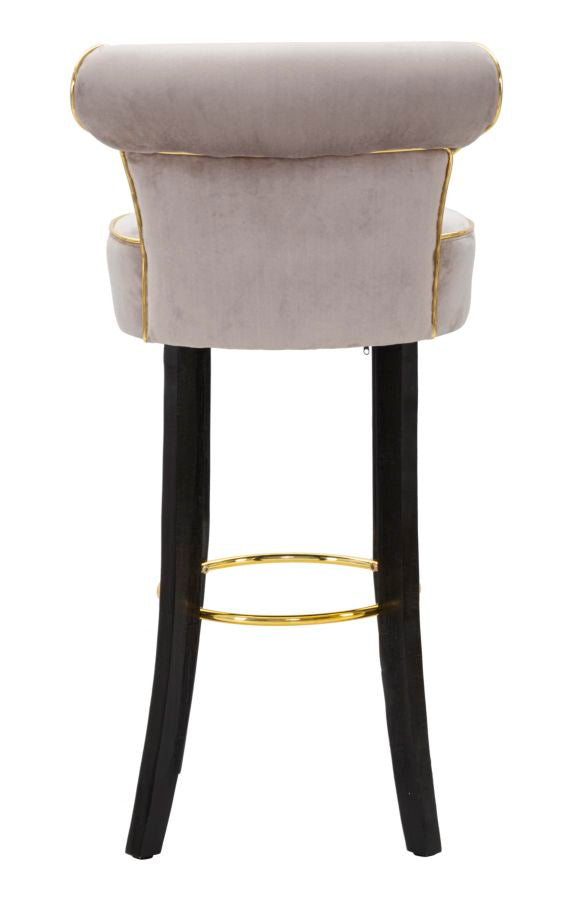 Banco Bar Luxy Grigio Cm 46x48x96