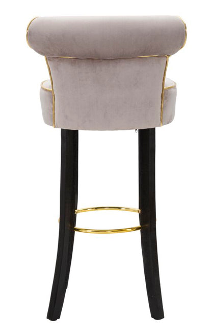 Banco Bar Luxy Grigio Cm 46x48x96
