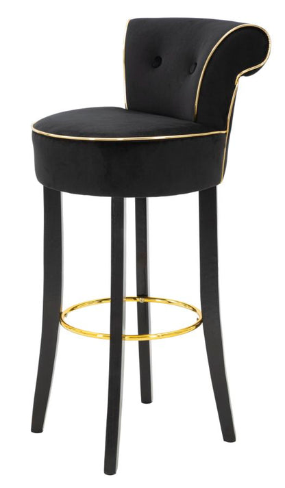 Banco Bar Luxy Preto Cm 46x48x96