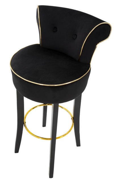 Banco Bar Luxy Preto Cm 46x48x96