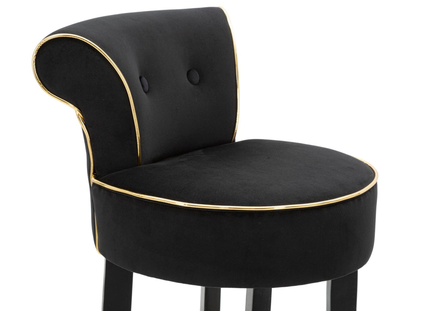 Banco Bar Luxy Preto Cm 46x48x96