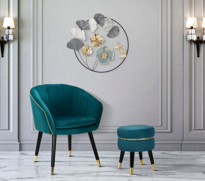 Banco Paris Ottanio Dourado Cm ø 35x40,5