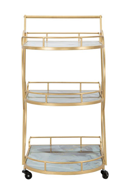 Carrinho Marble Glass Mix Cm71x45,5x84,5