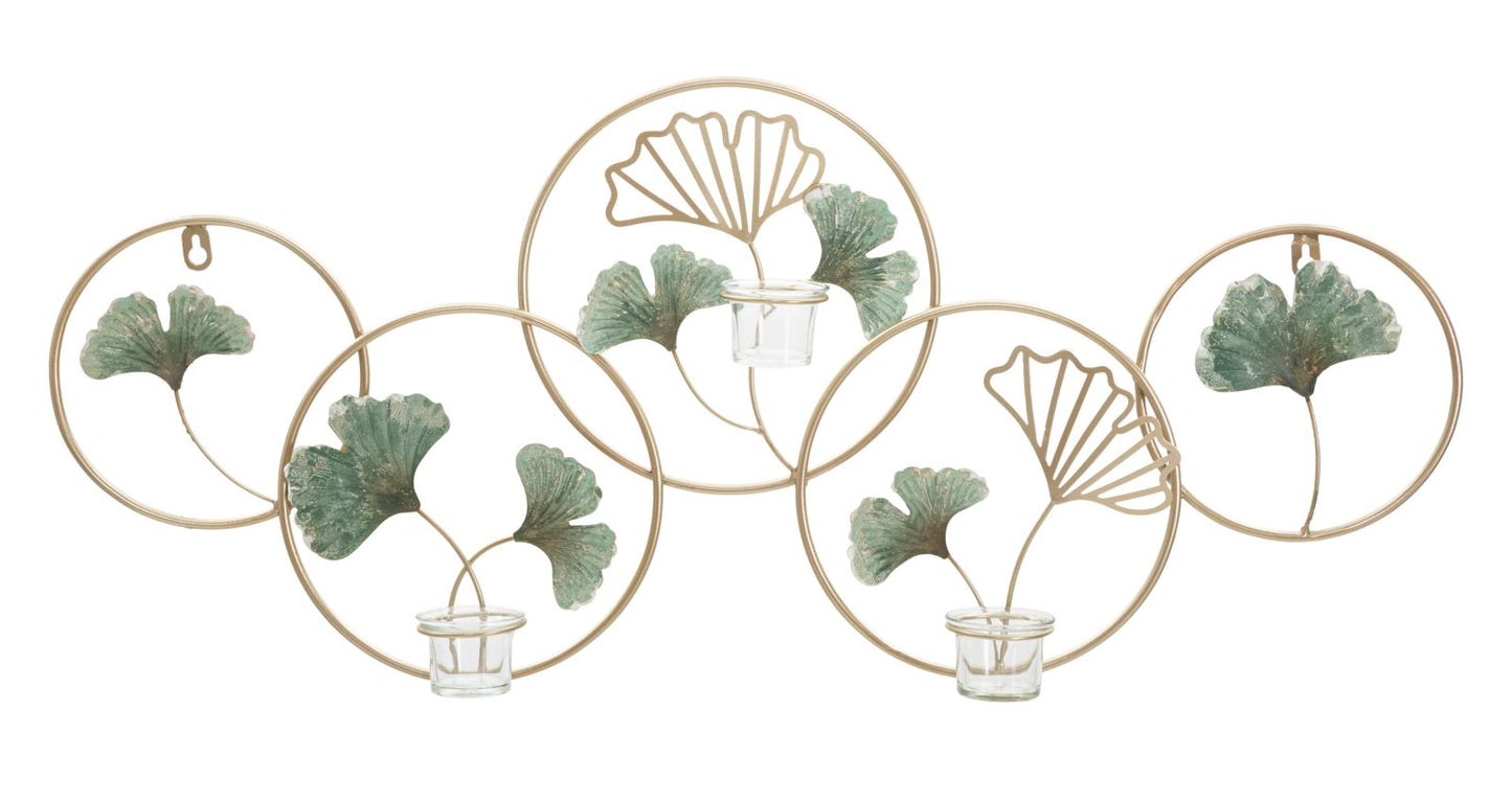 Porta velas de Parede Greenery Cm 80x7,5x35,5