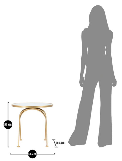 Mesa Auxiliar Glam Mat Cm ø 50,5x50