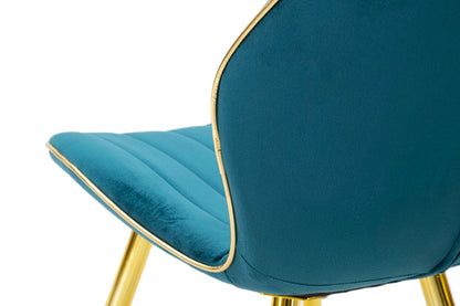 Cadeira Paris Space Ottanio  Dourado Conjunto 2 Un. Cm 46x58x77