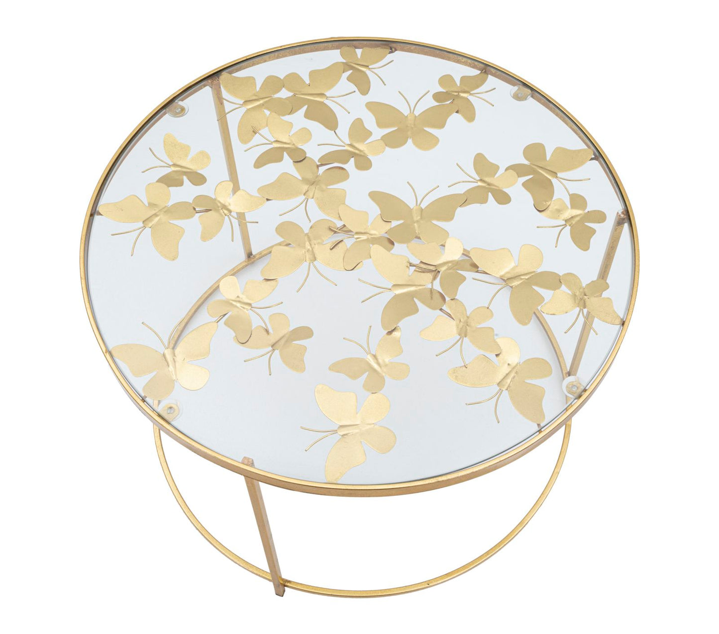 Mesa de Café Borboletas Cm ø 60x40,5