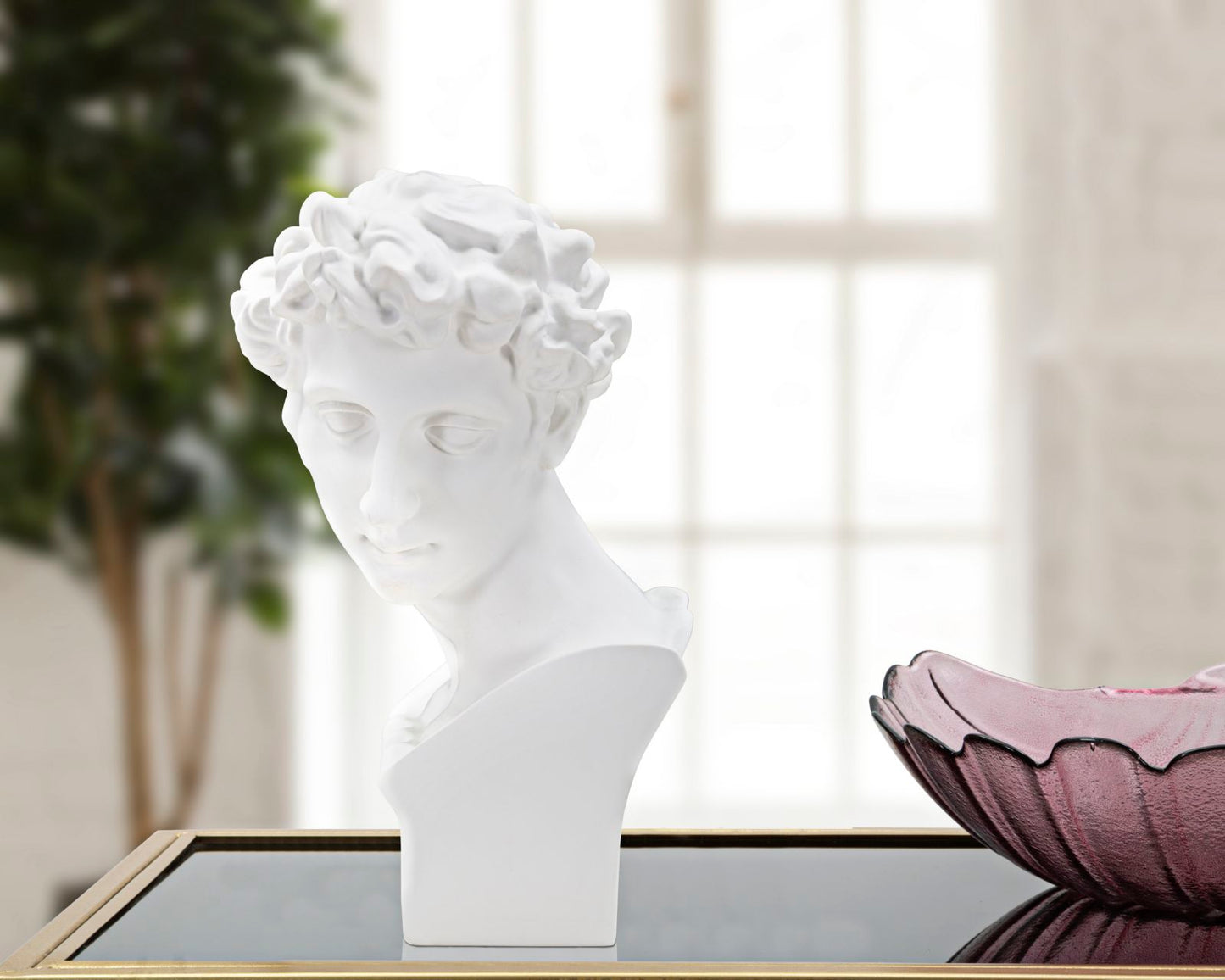 Escultura Romano Jovem Cm 20x17,5x30