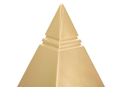 Pirâmide Dourado Cm 11,5x11,5x15,5