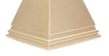 Pirâmide Dourado Cm 11,5x11,5x15,5