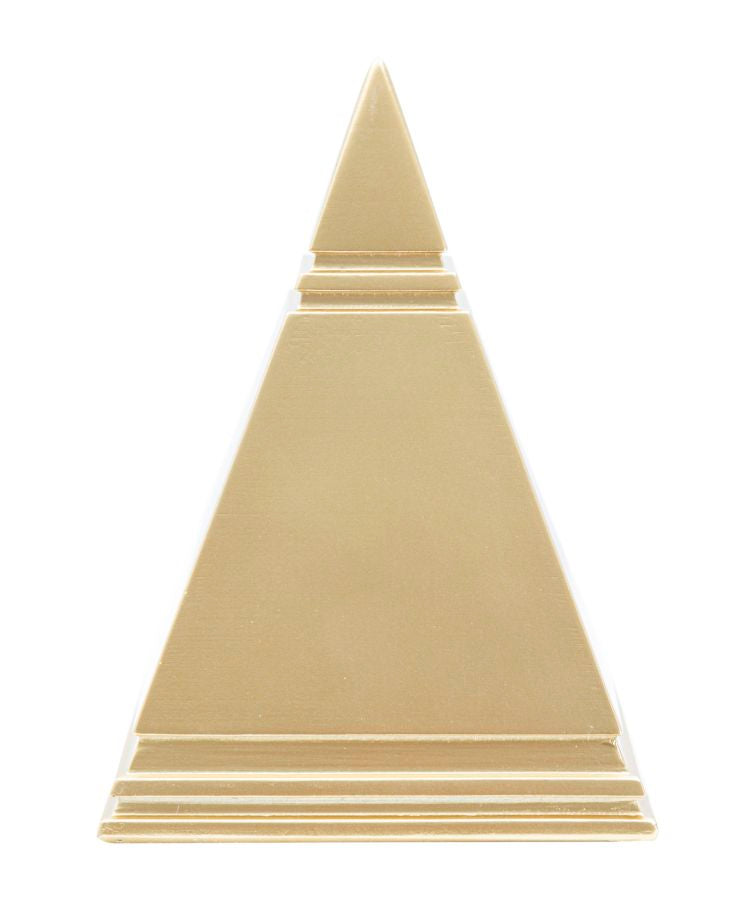 Pirâmide Dourado Cm 11,5x11,5x15,5
