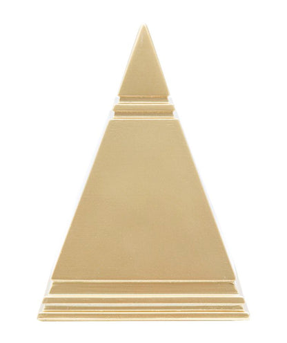 Pirâmide Dourado Cm 11,5x11,5x15,5