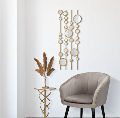 Painel de Parede Small Mirrors Cm 35,5x1,5x90