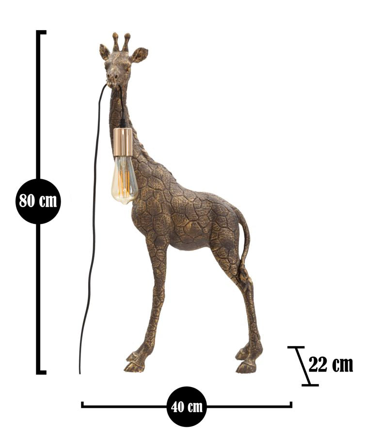 Candeeiro de Mesa Girafa Cm 40x22x80
