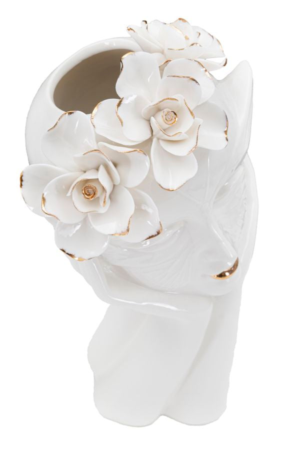 Jarra Mulher Mask Cm 16,5x14x27,3