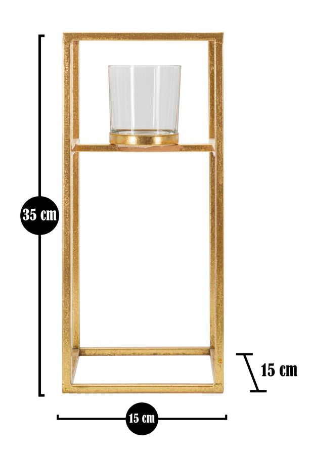 Porta velas Elegant Cm 15x15x35