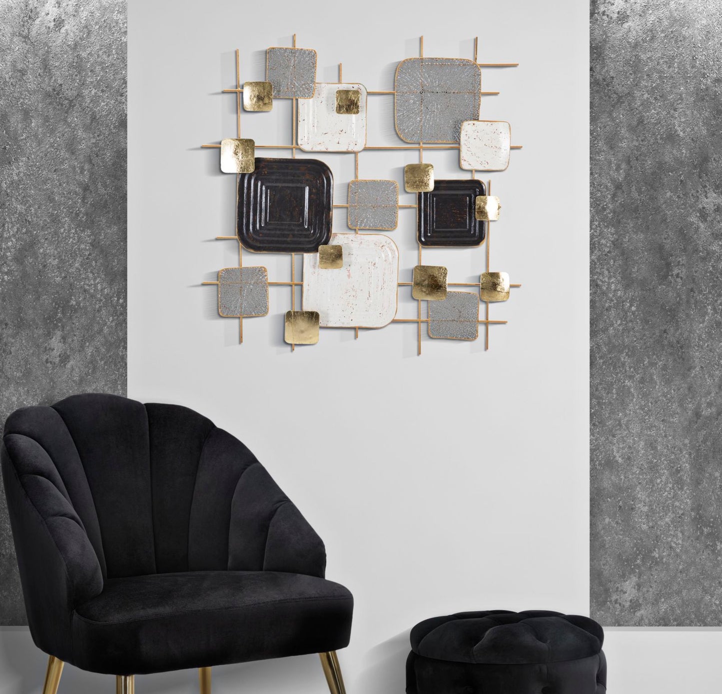 Painel em Ferro Cubes Cm 80x5x80
