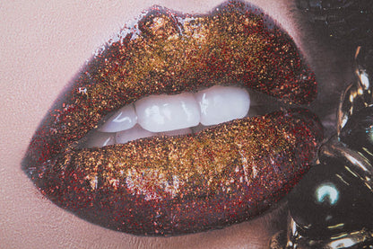 Impressão Sobre Tela Beautiful Lips Cm 80x3,8x120