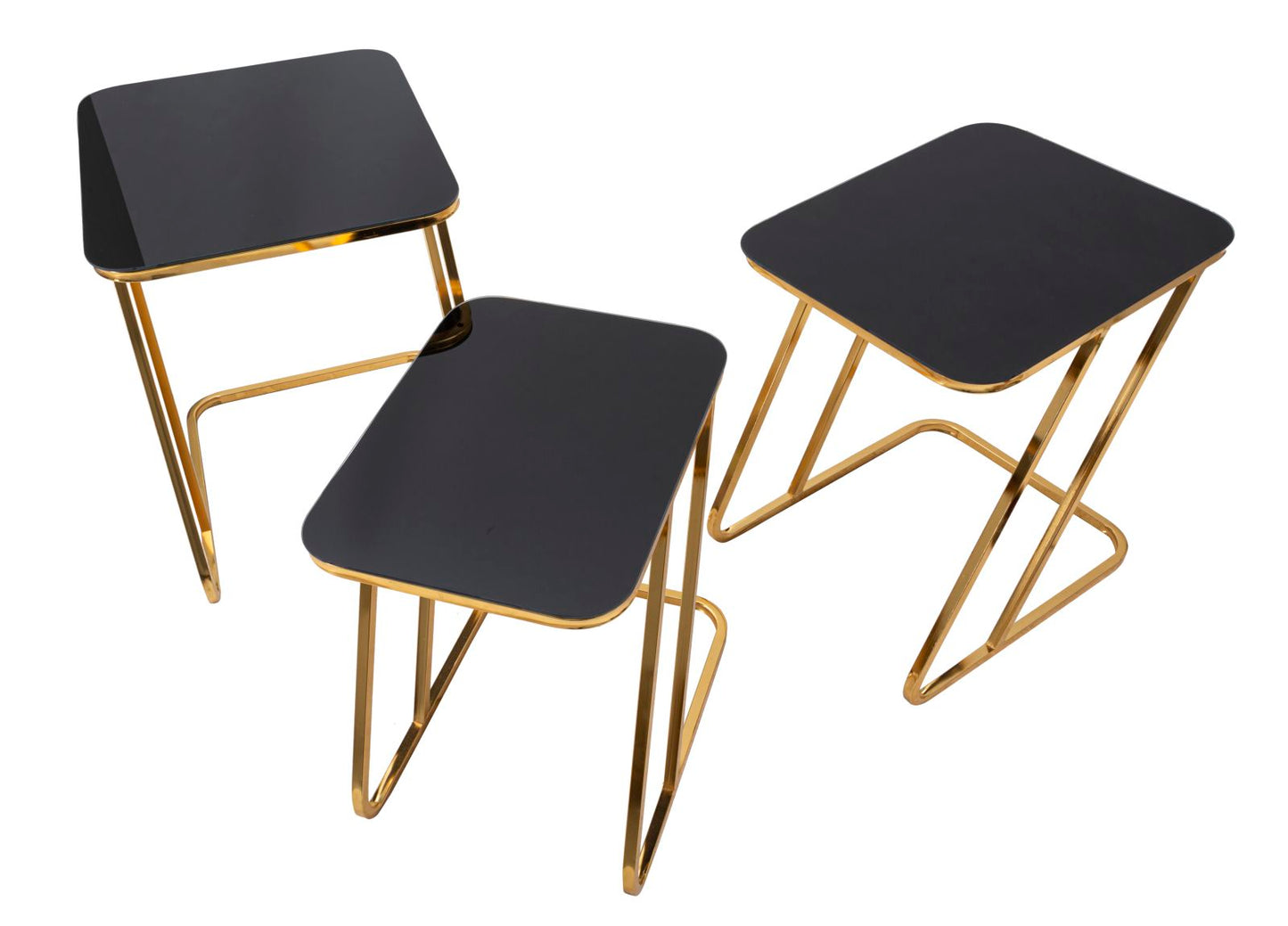 Mesas Auxiliares Simple Conjunto 3pz Cm 44x50,5x55,5-39x49x51-34x47x45