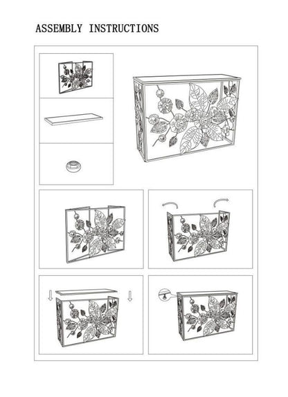 Consola Glam Dark Cm 111,8x41,9x80