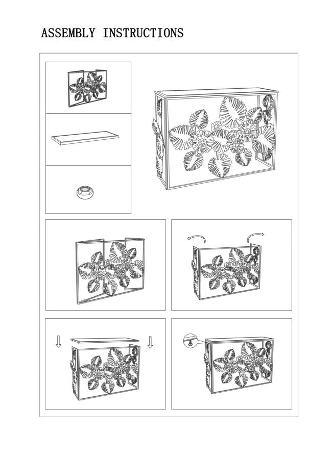 Consola Glam Floris Cm 113x40x80