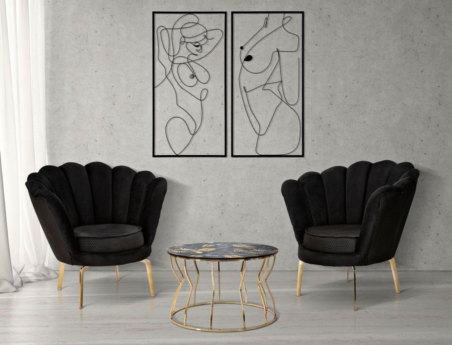 Painel em Ferro Body Simply Par Cm 50x1x100