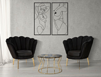 Painel em Ferro Body Simply Par Cm 50x1x100