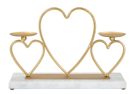Porta velas Hearts Cm Cm 30x9x20