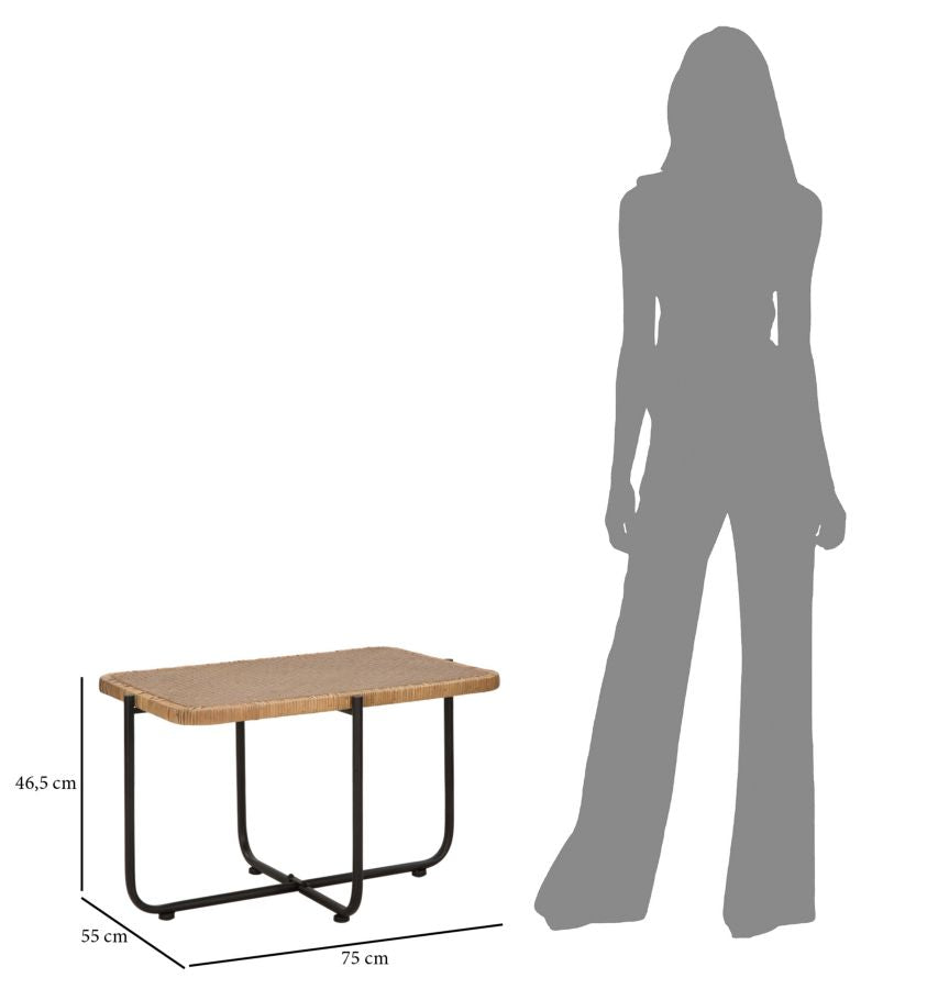 Mesa de Café Cebu Cm 75x55x46,5