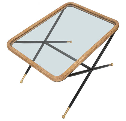 Mesa de Café Saint Barth Rett. Cm 70x50x45