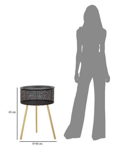 Mesa Auxiliar Blacky Cm ø 40x65