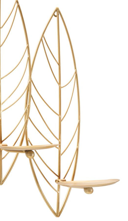 Porta velas Folha de Parede Cm 66x14x56