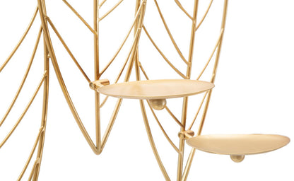 Porta velas Folha de Parede Cm 66x14x56