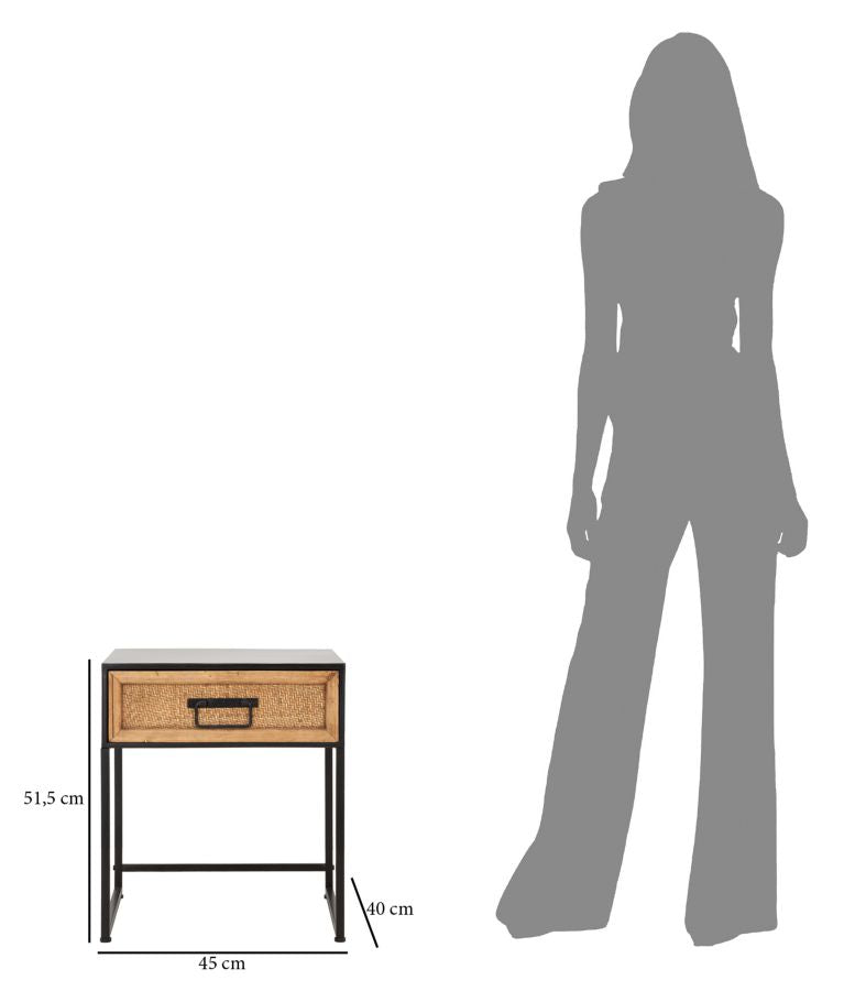 Mesa de Cabeceira Hanoi Cm 45x40x51,5