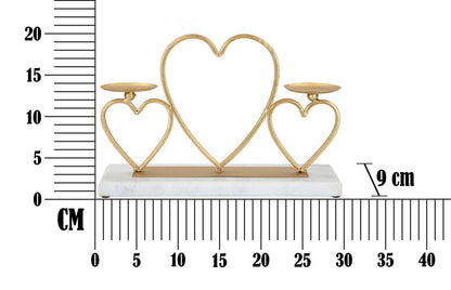 Porta velas Hearts Cm Cm 30x9x20
